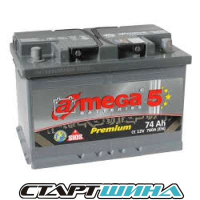 Купить аккумулятор АКБ A-Mega Premium 5 74e