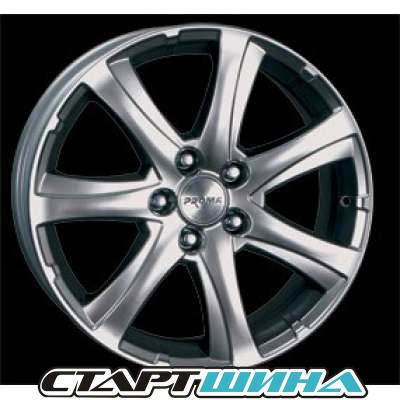 Диски Proma Турбо платина 7x17, PCD 5/114.3, ET 37, DIA 66.1