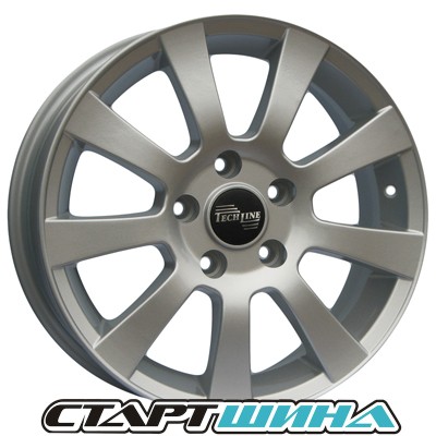 Диски TechLine 607(S) 6.5x16, PCD 5/114.3, ET 45, DIA 60.1