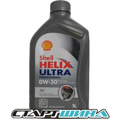 Моторное масло Shell Helix Ultra Professional AV 0W-30 1л купить в рассрочку дешево, цена!