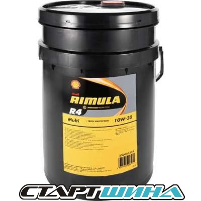 Моторное масло Shell Rimula R4 Multi 10W-30 20л купить в рассрочку дешево, цена!