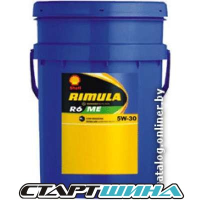 Моторное масло Shell Rimula R6 ME 5W-30 20л купить в рассрочку дешево, цена!